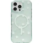 ZAGG Milan Snap Case for iPhone 16 Pro Max, Green Daisies