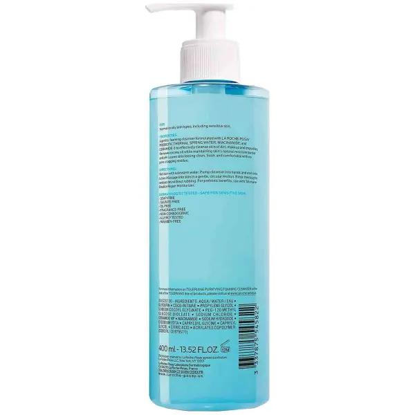 La Roche-Posay Toleriane Purifying Foaming Facial Wash 13.52 fl oz (400ml)